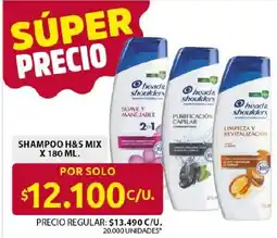 Ara head & shoulders shampoo h&s mix oferta