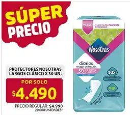 Ara Nosotras protectores diarios largos clásico oferta