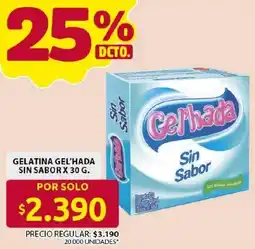 Ara Gel'hada gelatina sin sabor oferta