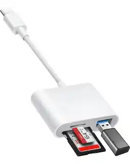 Falabella Lector De Memorias 3 En 1 Usb-c A Sd Micro Sd Y Usb 3.0 Otg oferta