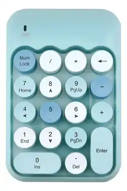 Falabella Teclado Numerico Mini Portatil Inalambrico Retro X910 Pastel Azul oferta