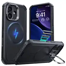Falabella Funda Antigolpes con Soporte para iPhone 17 Negro oferta