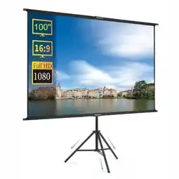 Falabella Pantalla Proyeccion Portatil Tripode Ajustable Plegable Cine Presentaciones Hd oferta