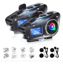 Falabella Intercomunicador Para casco Moto Q58Max Bluetooth Musica x 2 Unidades oferta