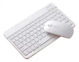 Falabella Combo Teclado Y Mouse Bluetooth Ultra Delgado Recargable Blanco oferta