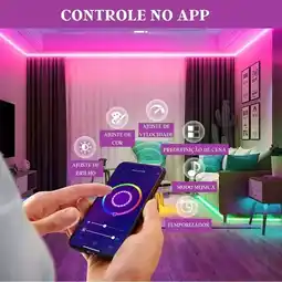 Falabella Cinta Led Neón Rgb 5 Metros Bluetooth oferta