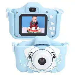 Falabella Camara Digital Para Niños Fotos Vídeos Funda Protector Perro Azul oferta