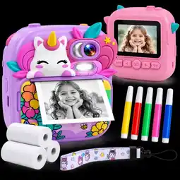 Falabella Camara Infantil Instantanea Impresora Termica Juegos MP3 Marcadores oferta