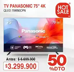 Ktronix Panasonic tv 75" 4k qled oferta