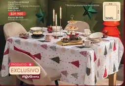 Nova Venta Mantel pinos de navidad oferta