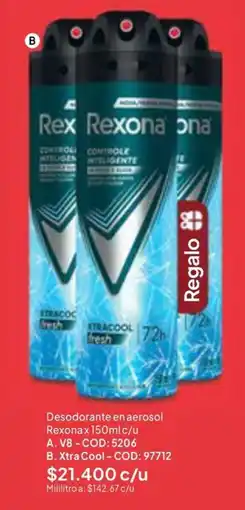 Nova Venta Rexona desodorante en aerosol oferta