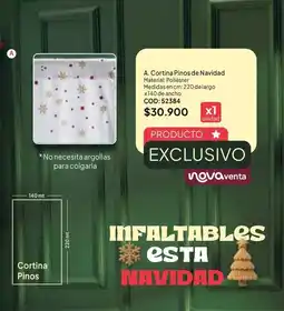 Nova Venta Cortina Pinos de Navidad oferta