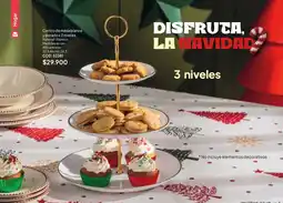Nova Venta Hogar centro de mesa blanco y dorado x 3 niveles oferta