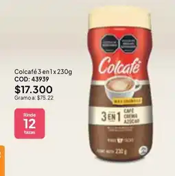Nova Venta Colcafe 3 en 1 cafe crema azucar oferta
