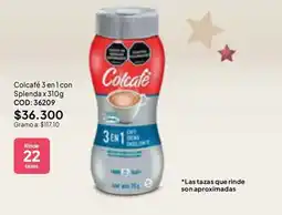 Nova Venta Colcafe 3 en 1 con Splenda oferta