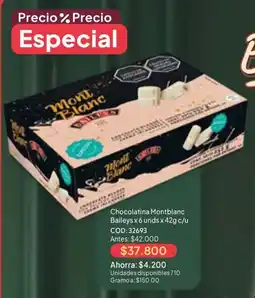 Nova Venta Chocolatina Montblanc Baileys x 6 unds oferta