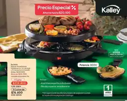 Nova Venta Kalley raclette oferta