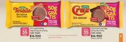 Nova Venta Tesalia chocolate sin azúcar oferta