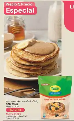 Nova Venta Tosh pancakes de avena oferta