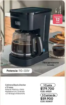 Nova Venta Cafetera Black+Decker oferta
