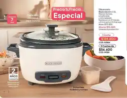 Nova Venta Black+Decker olla arrocera 1.2l oferta