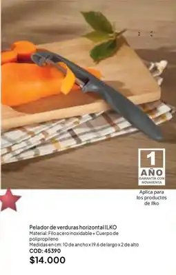 Nova Venta Ilko pelador de verduras horizontal oferta