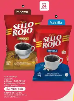 Nova Venta Café Sello Rojo Mocca Vainilla oferta