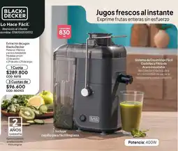 Nova Venta Black+Decker extractor de jugos oferta