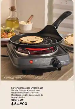 Nova Venta Smart Imusa sartén para arepas oferta