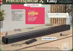 Nova Venta Kalley barra de sonido negra oferta