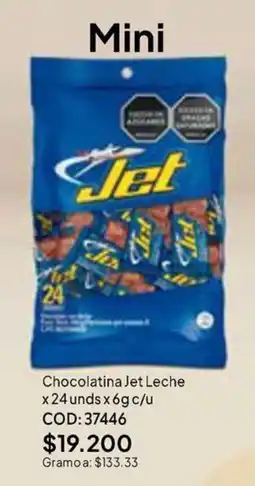 Nova Venta Jet Chocolatina Leche oferta