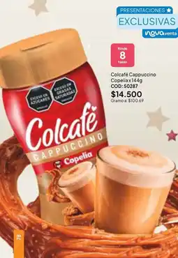 Nova Venta Colcafé Cappuccino oferta