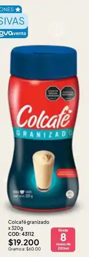 Nova Venta Colcafé granizado oferta
