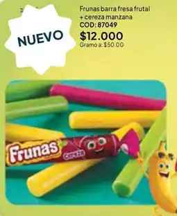 Nova Venta Frunas barra fresa frutal + cereza manzana oferta
