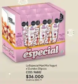 Nova Venta La especial maní mix yogurt oferta