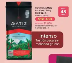 Nova Venta Matiz café molido escarlata oferta