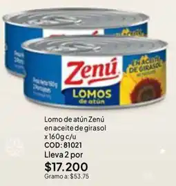 Nova Venta Zenu lomos de atun oferta