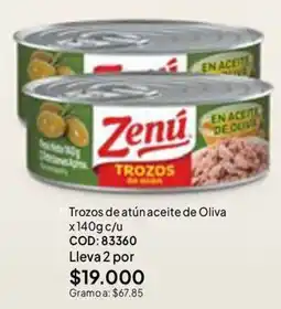 Nova Venta Zenu trozos de atun oferta