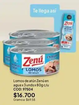 Nova Venta Zenu lomos de atun oferta