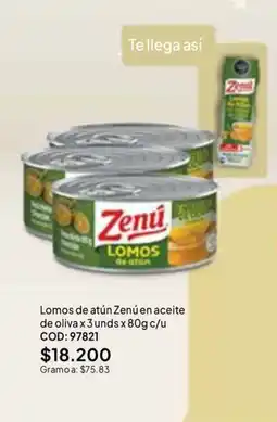 Nova Venta Zenú lomos de atún oferta