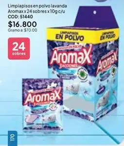 Nova Venta Aromax limpiapisos en polvo lavanda oferta
