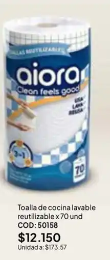 Nova Venta aiora toalla de cocina lavable reutilizable oferta