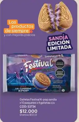 Nova Venta Galletas Festival K-pop sandia oferta