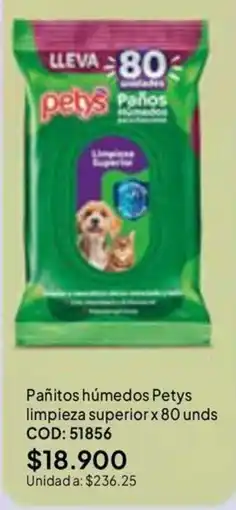 Nova Venta Pañitos húmedos Petys oferta