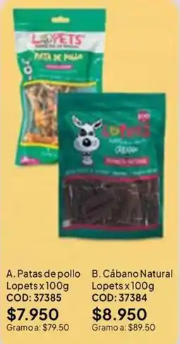 Nova Venta Lopets patas de pollo oferta