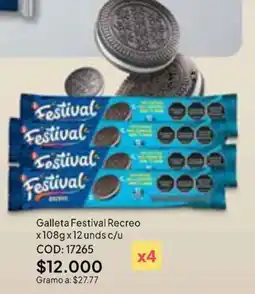 Nova Venta Galleta Festival Recreo oferta