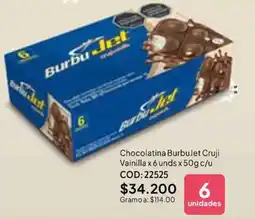 Nova Venta BurbuJet Chocolatina Cruji Vainilla oferta