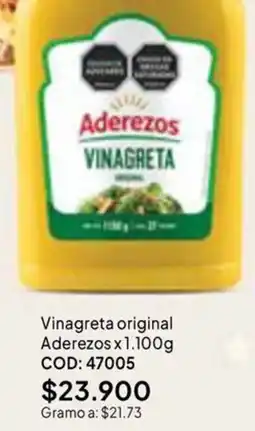 Nova Venta Aderezos vinagreta original oferta