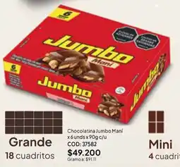 Nova Venta Chocolatina Jumbo Maní oferta