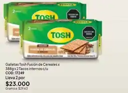 Nova Venta Tosh galletas fusión de cereales oferta